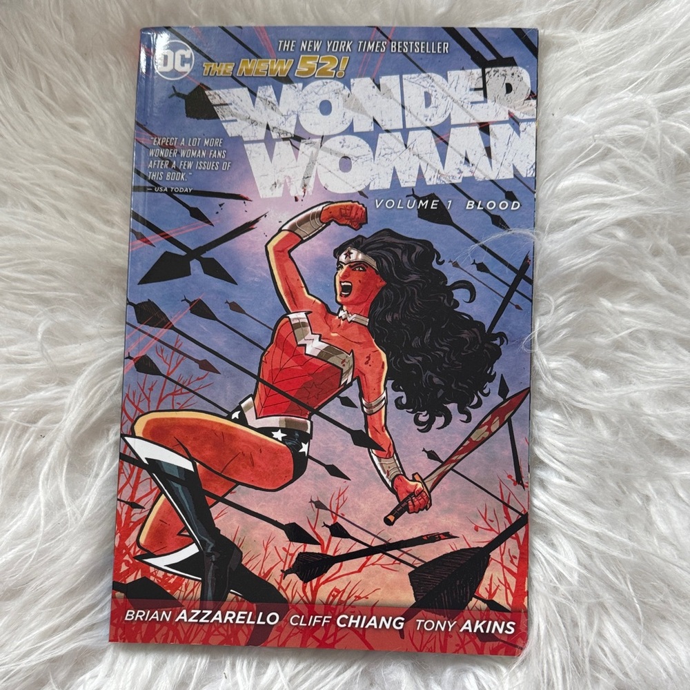 DC Wonder Woman Graphic Novel — Red, Blue, Black Cover Illustration